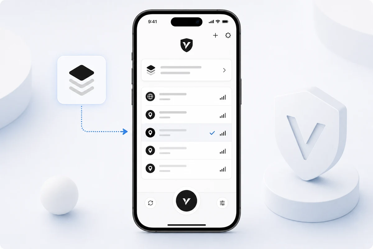 Иллюстрация к шагу 6: настройка V2RayTun на iPhone